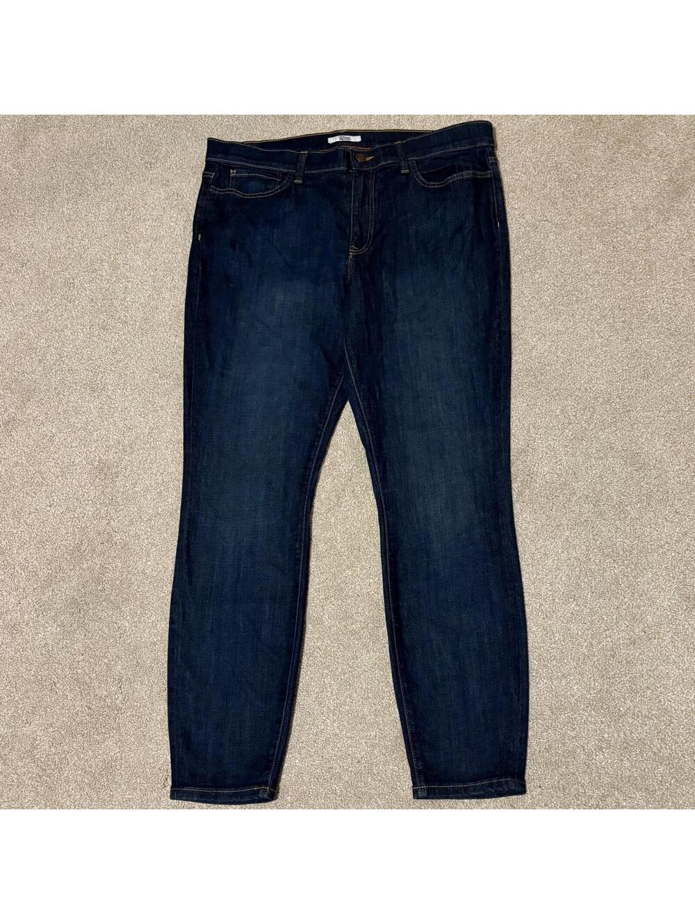 Tommy Hilfiger Denim Womens Legging Jegging Jeans Dark Wash Stretch Blue, Sz 16